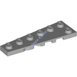 Деталь Лего Клин Пластина 6 х 2 Левый Цвет Светло-Серый