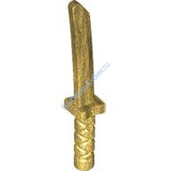 Деталь Лего Шамшир / Катана С Коротким Клинком Цвет Перламутрово-Золотой