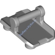 Деталь Лего Пластина 2 х 3 С 4 Шпильками И Рукояткой Снизу - Закрытые Концы (Кулиса) Цвет Светло-Серый
