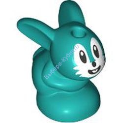 Деталь Лего Заяц / Кролик Цвет Темно-Бирюзовый