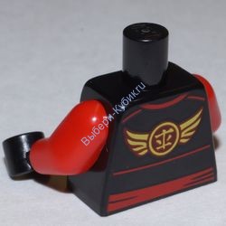 Деталь Лего Торс С Рисунком Цвет Черный