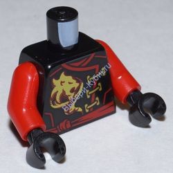 Деталь Лего Торс С Рисунком Цвет Черный