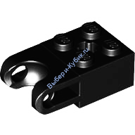 Деталь Лего Техник Кубик Модифицированный 2 х 2 С Гнездом Под Шар Цвет Черный