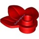 Деталь Лего Пластина Круглая 1 х 1 С 3 Листьями Цвет Красный