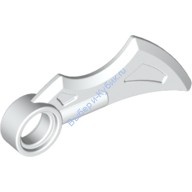 Деталь Лего Крыло 1 х 4 с Пин Отверстием Цвет Белый