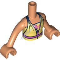 Деталь Лего Торс Мини Долл Френдс С Рисунком Цвет Карамельный