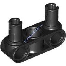 Деталь Лего Техник Контактный Разъем 3L С 2 Контактами Цвет Черный