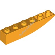 Деталь Лего Кубик Закругленный 6 х 1 Перевернутый Цвет Ярко-Светло-Оранжевый