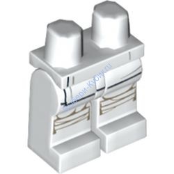 Деталь Лего Ноги С Рисунком Цвет Белый