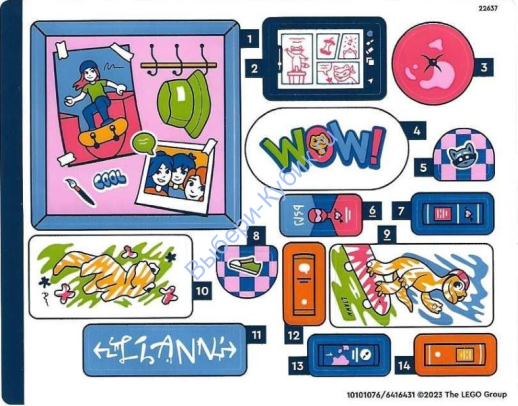 Наклейки К Набору 41739 41739  10101076, 6416431