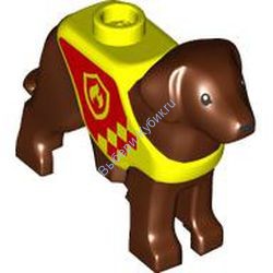 Деталь Лего Лабрадор / Собака-Спасатель Цвет Коричневый