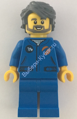 Минифигурка Лего Сити - Astronaut - Male