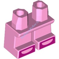 Деталь Лего Ноги Короткие С Рисунком Цвет Ярко-Розовый