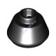 Деталь Лего Конус 1 1/2 x 1 1/2 x 2/3 Обрезанный Цвет Черный