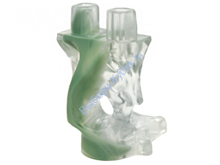 Деталь Лего Ноги Призрака с Песочно Зеленой Вставкой Цвет Прозрачный