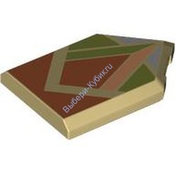 Деталь Лего Плитка Модифицированная 2 х 3 Пятиугольная С Рисунком Цвет Песочный