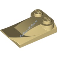 Деталь Лего Кубик Модифицированный 3 x 2 x 2/3 С Двумя Штырьками И Наконечником Крыла Цвет Песочный