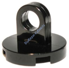 Деталь Лего  Плитка Круглая 2 х 2 С Подъемным Кольцом Цвет Черный 