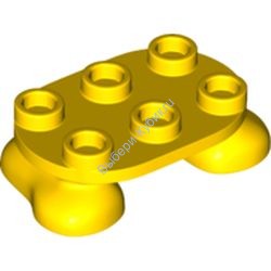 Деталь Лего Ноги 2 x 3 x 2/3  Цвет Желтый