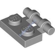 Деталь Лего Пластина 1 х 2 С Ручкой На Стороне - Свободные Концы Цвет Светло-Серый