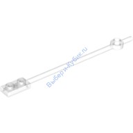 Деталь Лего Стержень 12L С Пластиной 1 х 2 На Одном Конце И Круглой Пластиной 1 х 1 На Другом Цвет Прозрачный