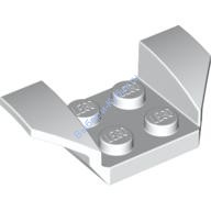 Деталь Лего Автомобильное Крыло 2 х 4 С Расклешенными Крыльями Цвет Белый