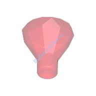 Деталь Лего Камень / Кристалл 1 х 1 24 Грани Цвет Прозрачно-Красный