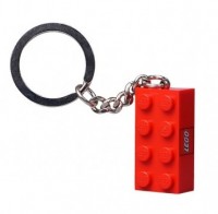 LEGO® Брелок "Кубик 2х4" красный