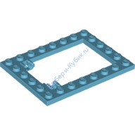 Деталь Лего Пластина 6 х 8 Рамка Для Горизонтальной Двери Цвет Умеренно-Лазурный