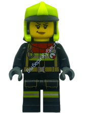 Минифигурка Лего Сити Пожарная - Женщина cty1555