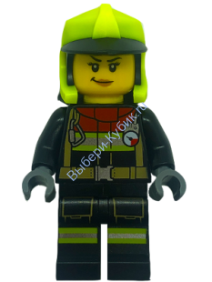 Минифигурка Лего Сити Пожарная - Женщина cty1555
