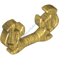 Деталь Лего Украшение Шлема Ниндзя Цвет Перламутрово-Золотой