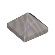 Деталь Лего Скос 45 1 х 1 х 2/3 Четверной Свод Цвет Перламутрово-Светло-Серый