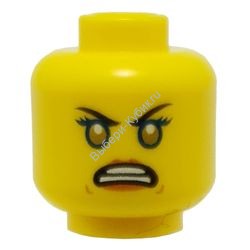 Деталь Лего Голова Минифигурки Двусторонняя Цвет Желтый