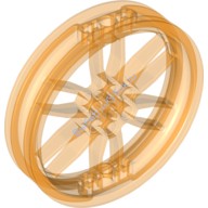 Деталь Лего Диск 75 Мм D х 17 Мм Для Мотоцикла Цвет Прозрачно-Оранжевый