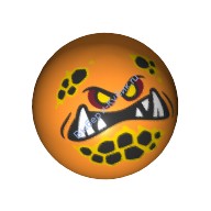 Деталь Лего Техник Деталь Лего Поворотный Шарс Рисунком 2 Цвет Оранжевый