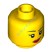 Деталь Лего Голова Минифигурки Двусторонняя Женская Цвет Желтый