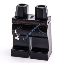 Деталь Лего Ноги С Рисунком Цвет Черный