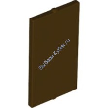 Деталь Лего Стекло Для Окна 1 X 2 X 3 Плоский Перед Цвет Темно-Коричневый