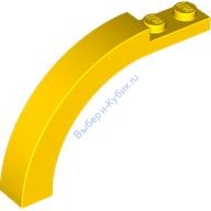 Деталь Лего Арка 1 x 6 x 3 1/3 Закругленный Верх Цвет Желтый