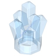 Деталь Лего Камень / Кристалл 1 х 1 5 Точек Цвет Прозрачно-Умеренно-Голубой