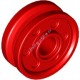 Деталь Лего Диск 18 Мм D х 8 Мм С Поддельными Болтами И Глубокими Спицами С Внутренним Кольцом Цвет Красный