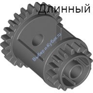 Деталь Лего Техник Шестерня Дифференциал 24-16 Зубьев Цвет Темно-Серый