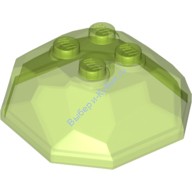 Деталь Лего Камень / Кристалл Булыжник Верхняя Часть Цвет Прозрачно-Ярко-Зеленый