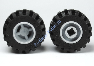 Детали Лего Колесо Диаметром 11 мм x 12 мм Цвет Светло Серый