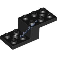 Деталь Лего Кронштейн 5 х 2 х 1 1/3 C 2 Отверстиями Цвет Черный