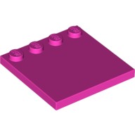Деталь Лего Плитка Модифицированная 4 х 4 Со Штырьками По Краю Цвет Темно-Розовый