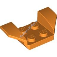 Деталь Лего Автомобильное Крыло 2 х 4 С Расклешенными Крыльями Цвет Оранжевый