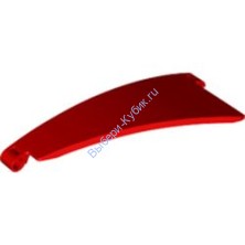 Деталь Лего Техник Панель Изогнутая #50 5 x 13 Левая Цвет Красный