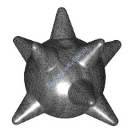 Деталь Лего Булава Цвет Перламутрово-Темно-Серый
